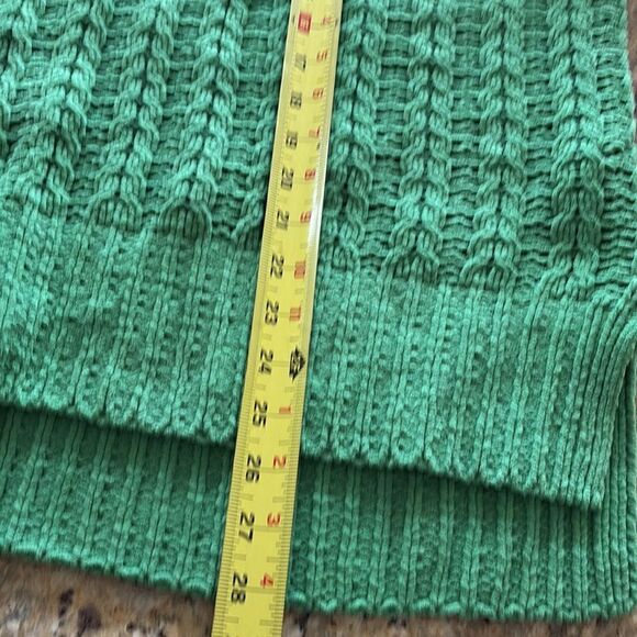 Aerie Green Quarter Zip Pullover Knit Sweater women’s Size Large - Picture 8 of 8